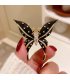 XSB119 - Black Butterfly Fashion Saree Brooch